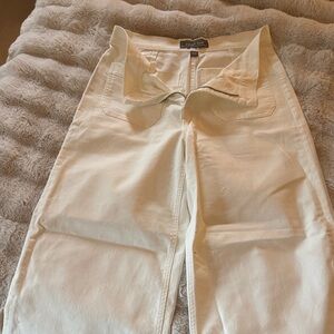 J Crew Point Sur Cream Pants with Front Pockets